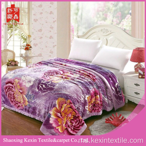 DOUBLE SIDED EMBOSSED HEAVY CLOUDY FLEECE BLANKET